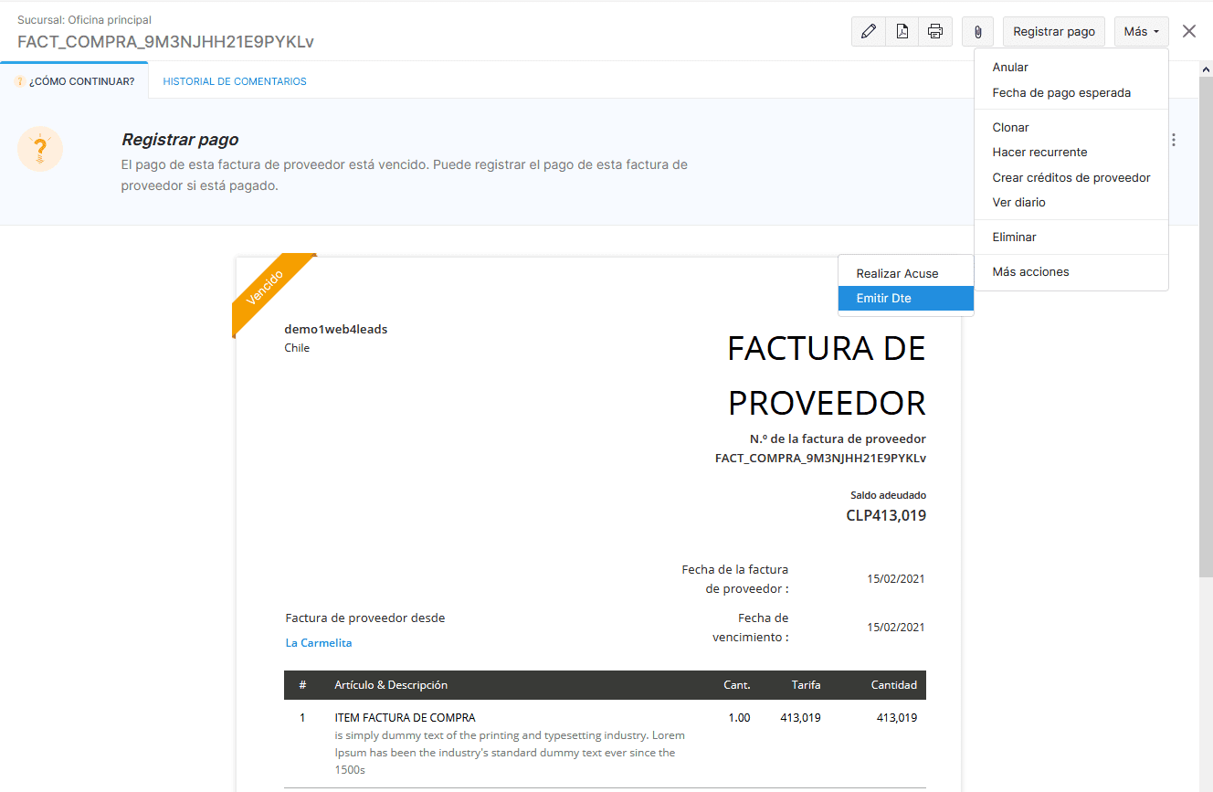 Ahora puedes emitir facturas de compra con SII directamente desde Zoho Books